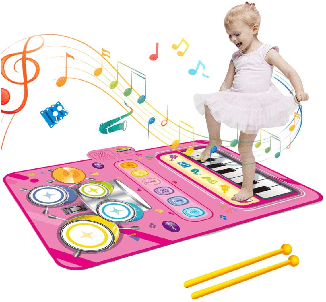 Musical Play Mat for Kids Featuring 5 Interactive Instruments