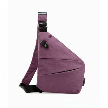 Anti-Theft Crossbody Bag with RFID Shielding and Water-Resistant Feature