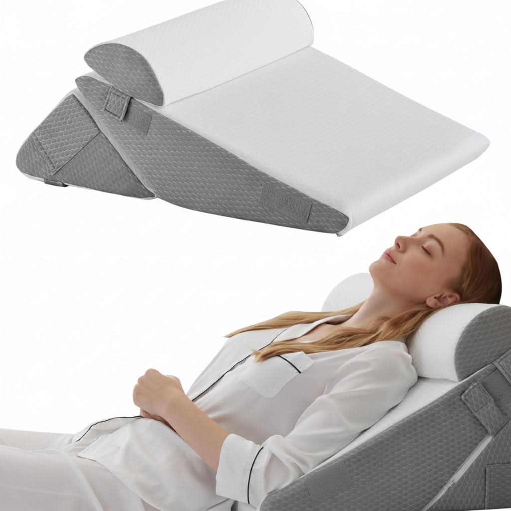 Elevated Comfort Pillow for Leg and Back Support Relaxation