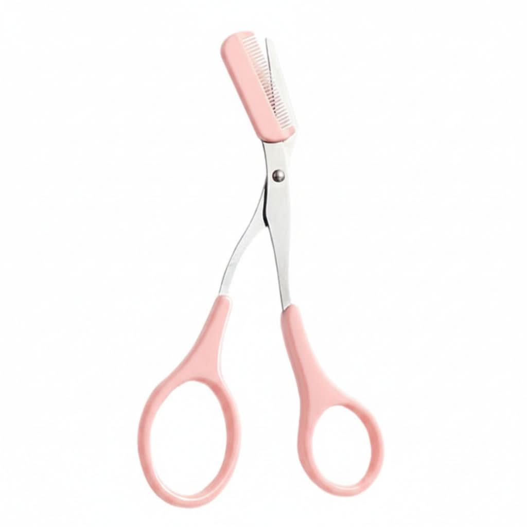 Mini Trimmer with Comb and Scissors for Eyebrow Grooming