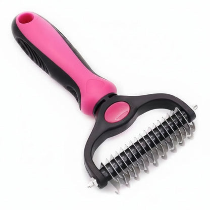 Two-Sided Shedding Brush for Dogs and Cats