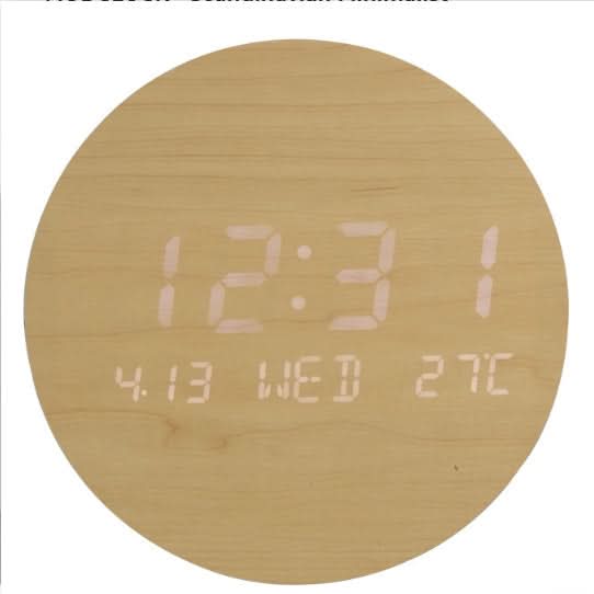 LED Wall Clock - Chic Design for Contemporary Scandinavian Spaces