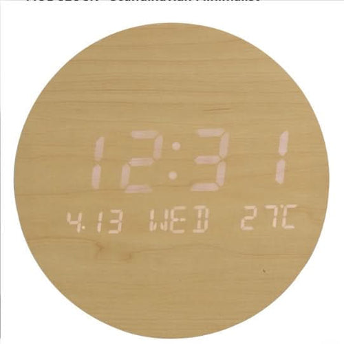 LED Wall Clock - Chic Design for Contemporary Scandinavian Spaces