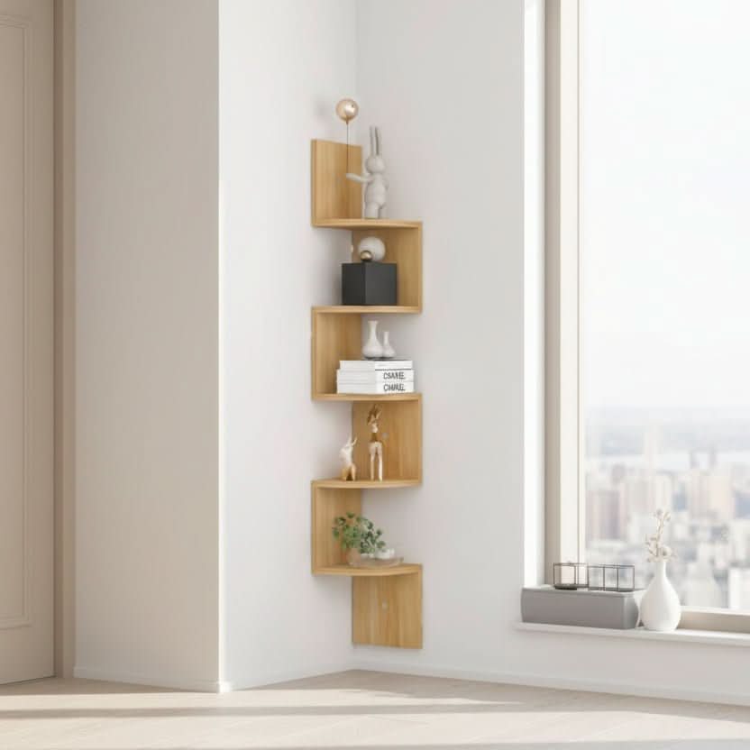 Contemporary Corner Wall Shelf for Stylish Home Storage