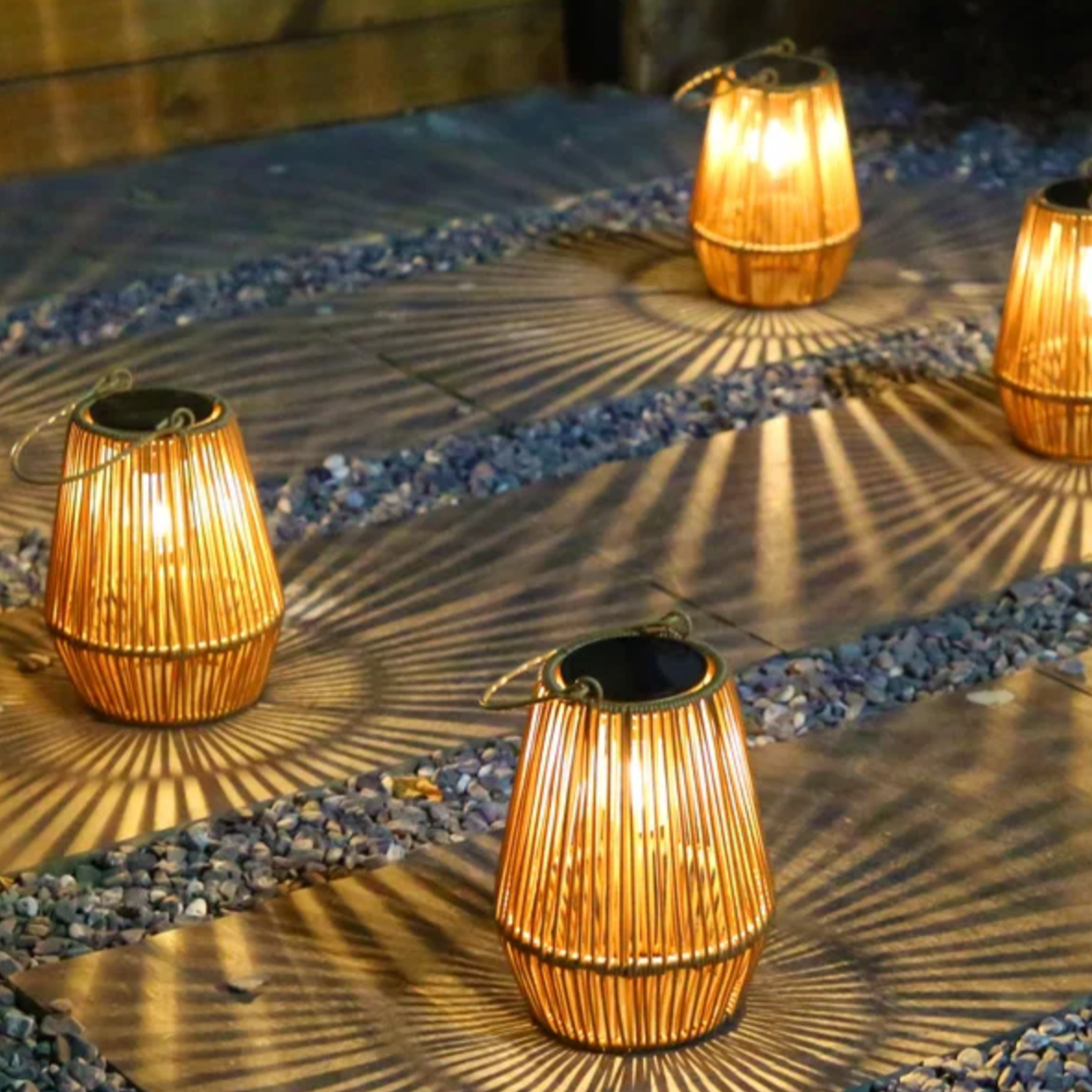 Portable Waterproof Hanging Light – Solar Rattan Lantern
