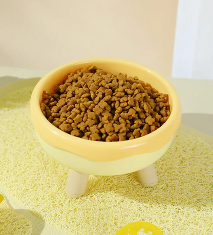 Pet Feeding Dish - Circular Animal Food Container