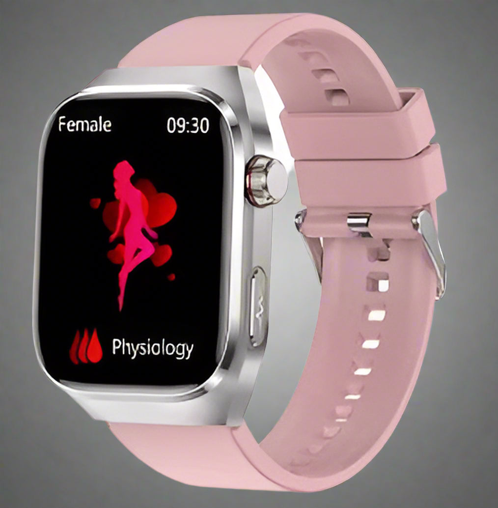 Health Smartwatch with Blood Sugar, Uric Acid, ECG+PPG, and Bluetooth Call