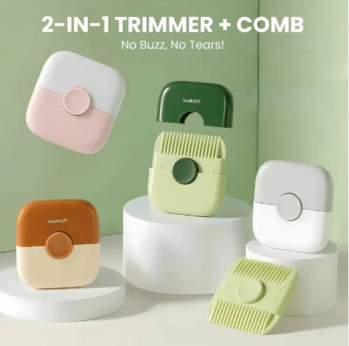 Compact 2-in-1 Travel Hair Trimmer Comb