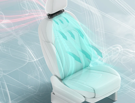 USB Car Headrest Fan – Compact Back Seat Ventilation System with 3 Speeds