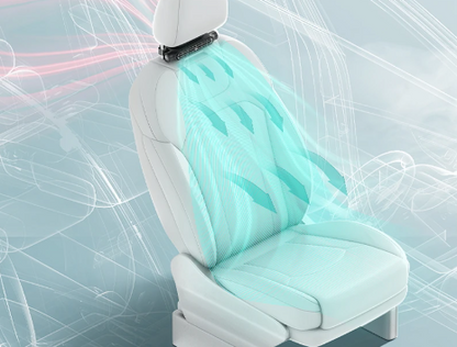 USB Car Headrest Fan – Compact Back Seat Ventilation System with 3 Speeds