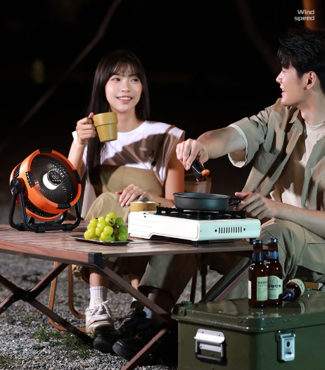 3-in-1 Outdoor Camping Fan with LED Light & Power Bank - 20,000mAh, Hook & Remote