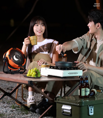 3-in-1 Outdoor Camping Fan with LED Light & Power Bank - 20,000mAh, Hook & Remote