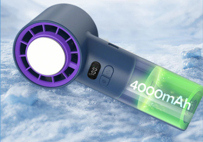 Mini Fan with Cooling Plate – Portable Device with 100 Speed Settings and Adjustable Airflow