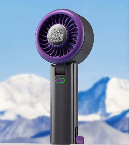 Mini Fan with Cooling Plate – Portable Device with 100 Speed Settings and Adjustable Airflow