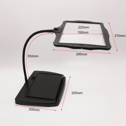 LED Magnifying Table Lamp – Handcrafted Design