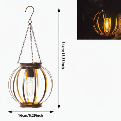 Solar Lawn Pendant Light with Teardrop Design