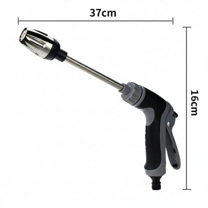 High-Pressure Garden Hose Nozzle with Foam Cannon and Extended Handle