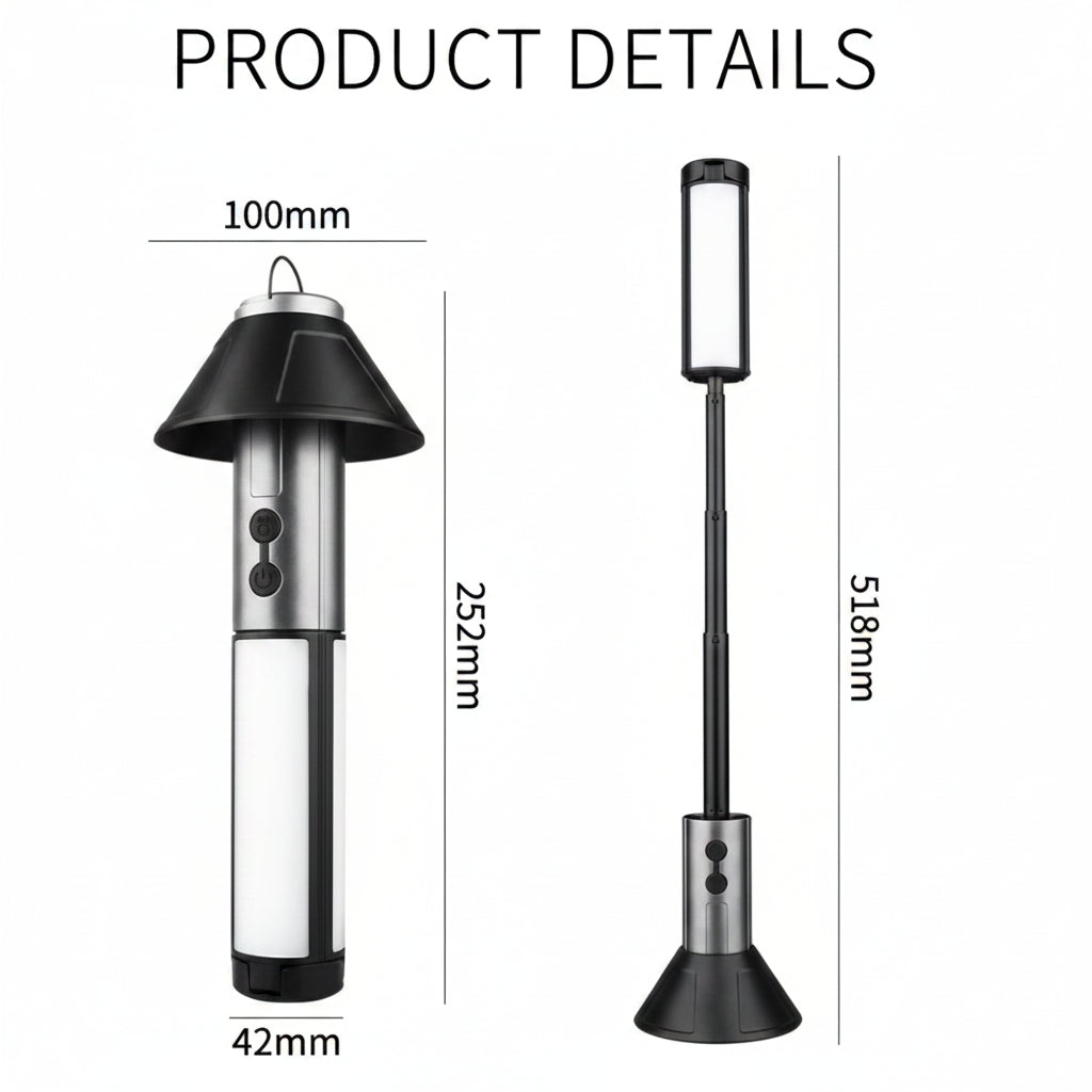 Telescopic Lantern for Camping – Adjustable Outdoor Light