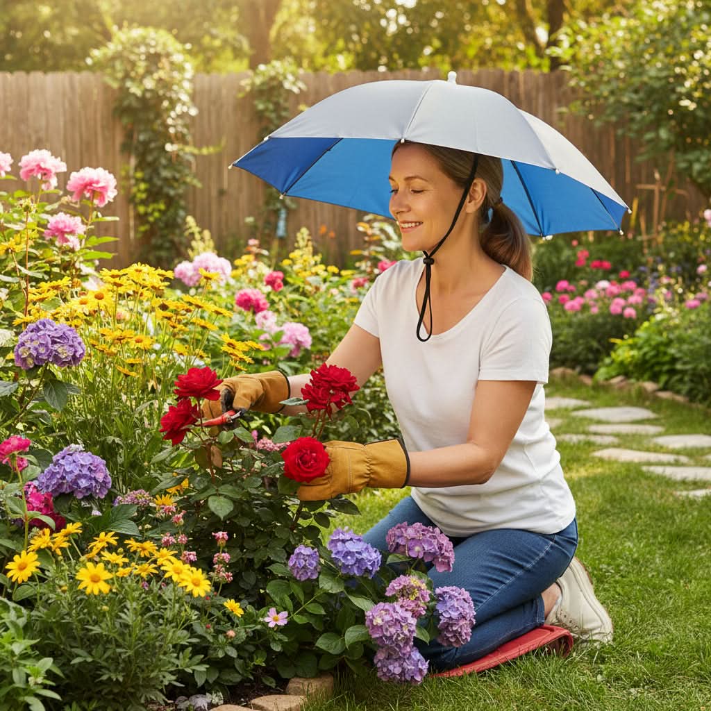 FreedomShade: Hands-Free Sun Shielding Hat for Outdoor Fun