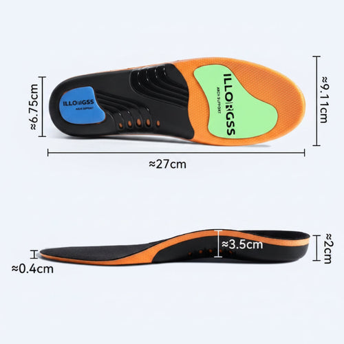 Everyday Comfort Insoles with High Arch Support for Feet
