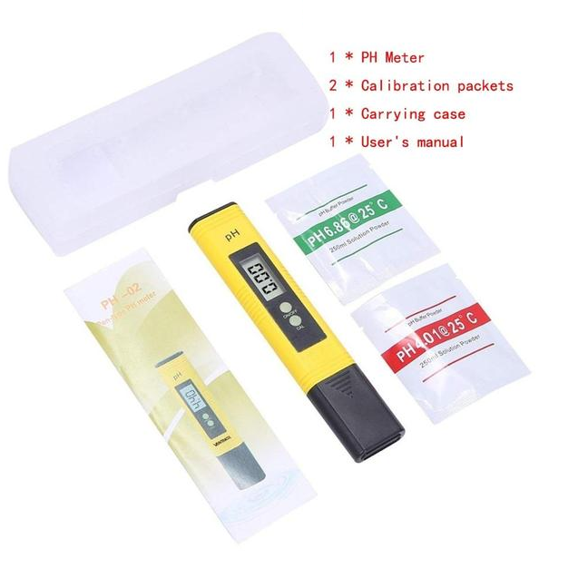 Digital LCD pH Tester with 0.01 Accuracy for Aquariums, Pools, and Wine