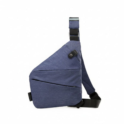 Anti-Theft Crossbody Bag with RFID Shielding and Water-Resistant Feature