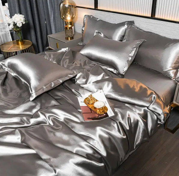Luxury Solid Satin Bed Linens