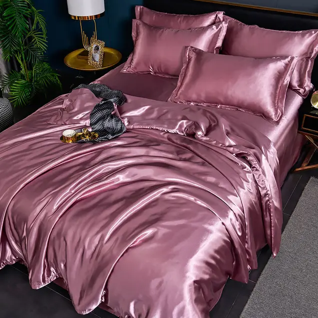 Luxury Solid Satin Bed Linens