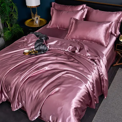 Luxury Solid Satin Bed Linens