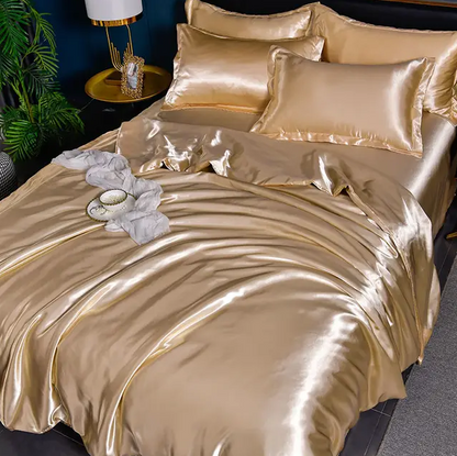 Luxury Solid Satin Bed Linens