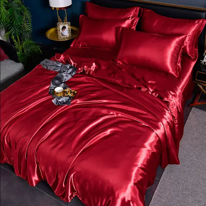 Luxury Solid Satin Bed Linens