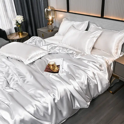 Luxury Solid Satin Bed Linens