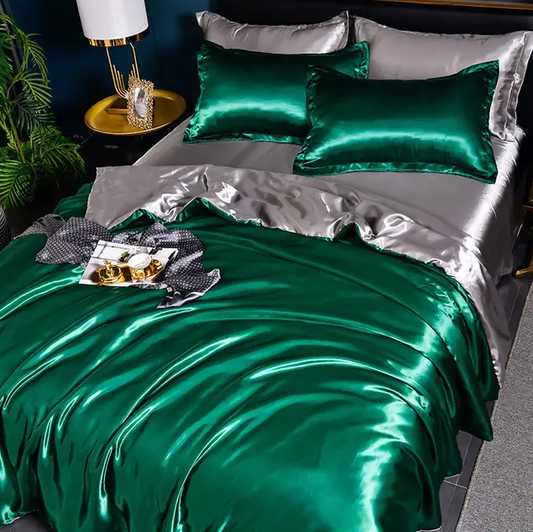 Luxury Solid Satin Bed Linens