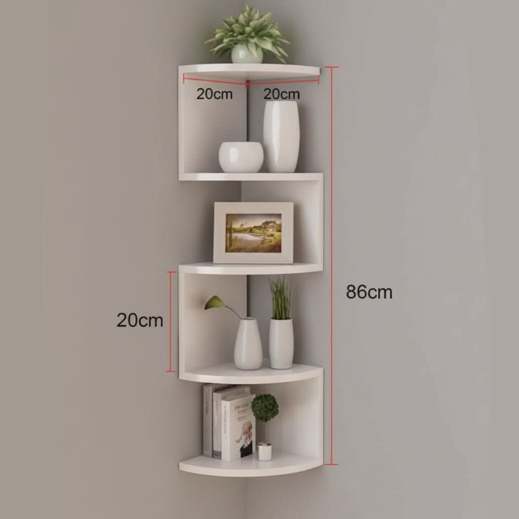 Contemporary Corner Wall Shelf for Stylish Home Storage