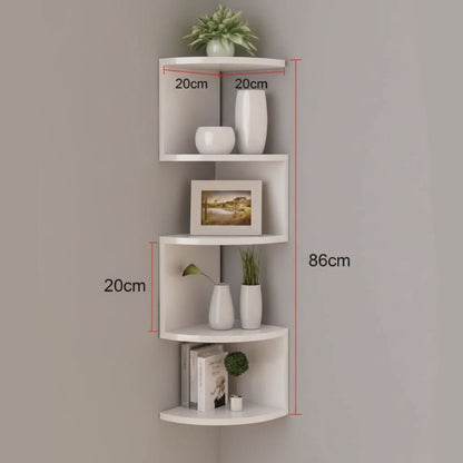 Contemporary Corner Wall Shelf for Stylish Home Storage