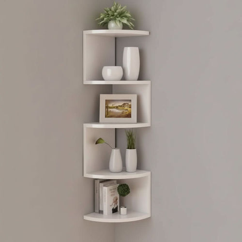 Contemporary Corner Wall Shelf for Stylish Home Storage
