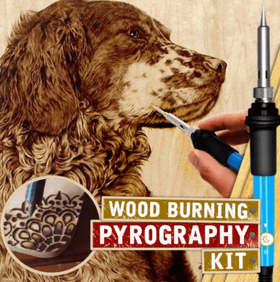 Creative Woodburning Kit with 28 Tips | Adjustable 200–450°C Temperature