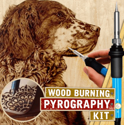 Creative Woodburning Kit with 28 Tips | Adjustable 200–450°C Temperature