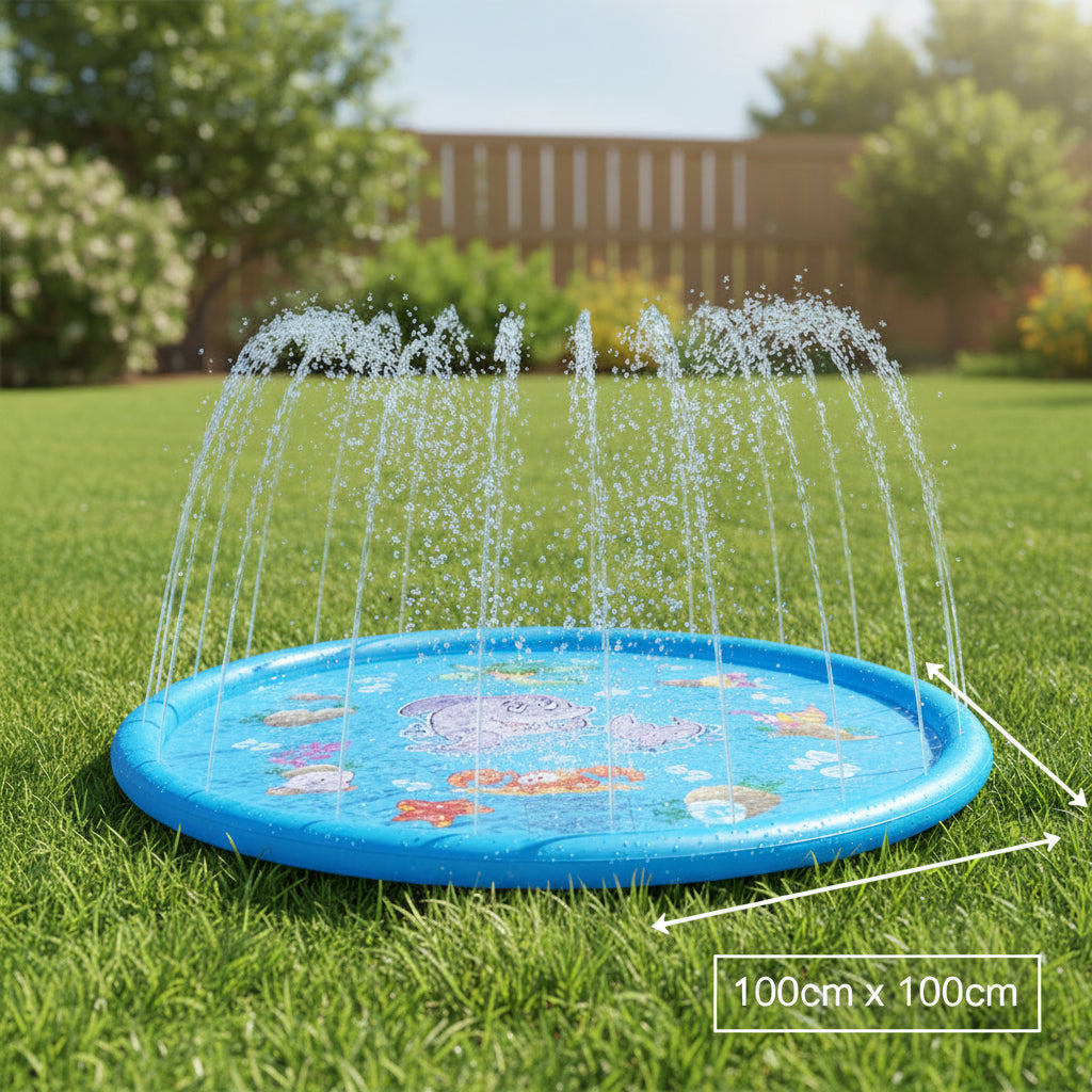 Educational Splash Play Mat for Interactive Water Fun