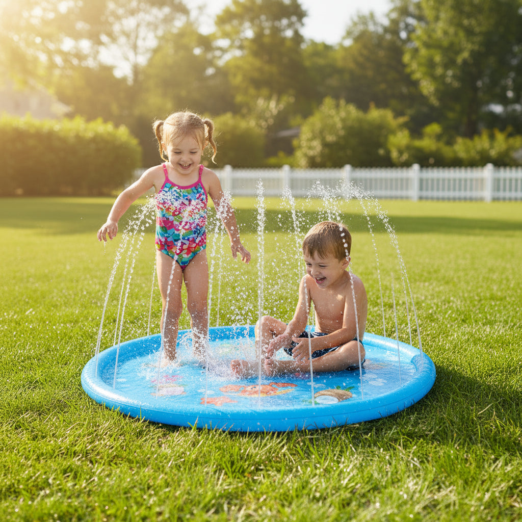 Educational Splash Play Mat for Interactive Water Fun