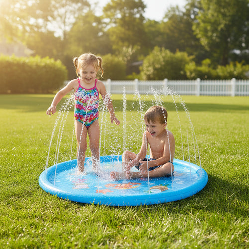 Educational Splash Play Mat for Interactive Water Fun