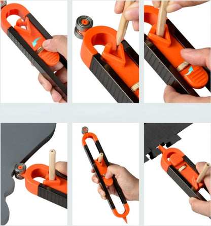 Flexible Scribing Ruler with Adjustable Profile