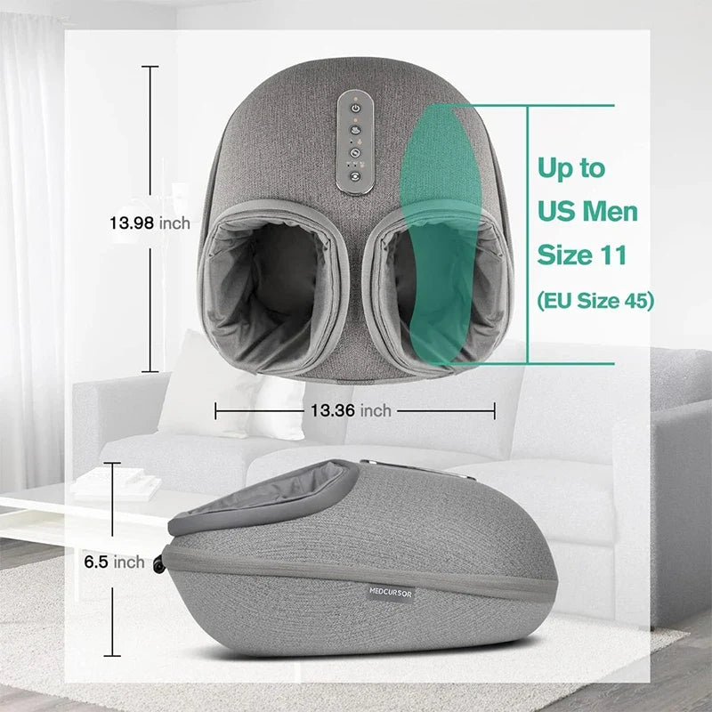 Heated Foot Massager with Shiatsu Kneading and Auto Timer