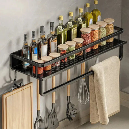 Stylish Wall-Mounted Shelf for Kitchen Storage Solutions