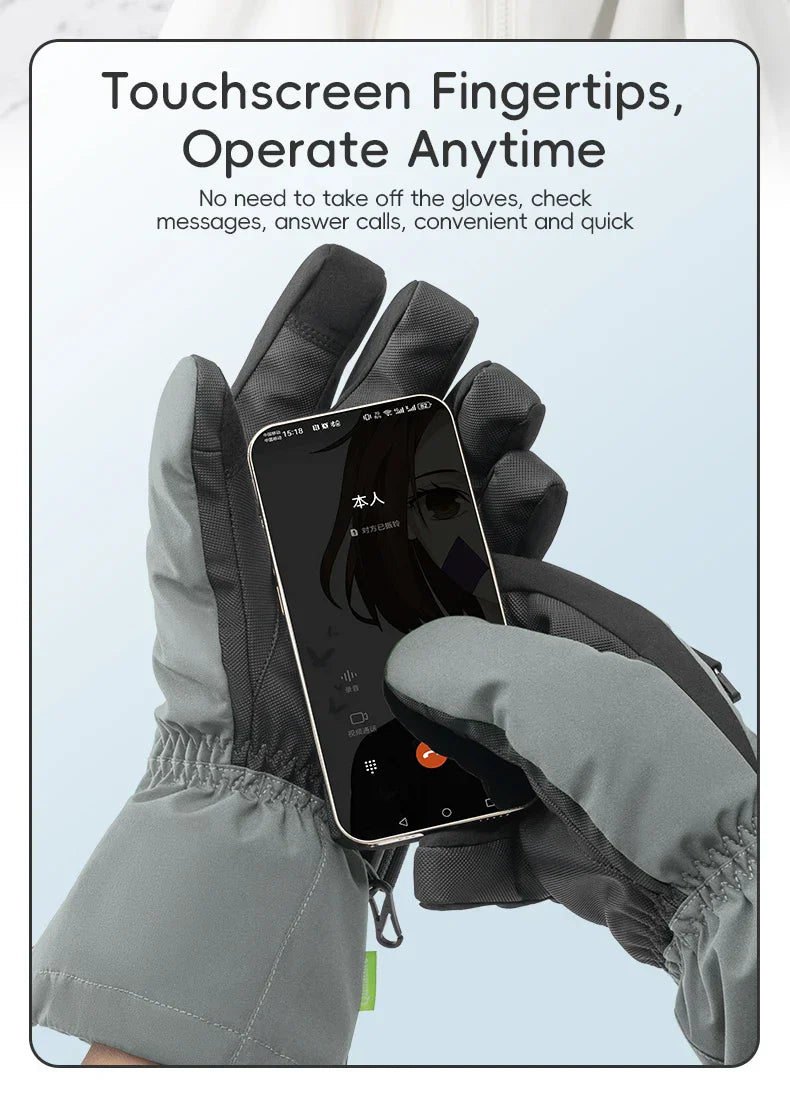 Weatherproof Touchscreen Ski Gloves for Adventurers
