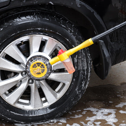 360 Degree Car Wash Brush with Soap Dispenser and Extendable Handle