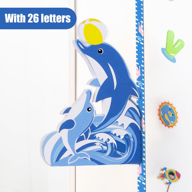 Whimsical Growth Tracker for Kids | Fun Height Measuring Wall Decal