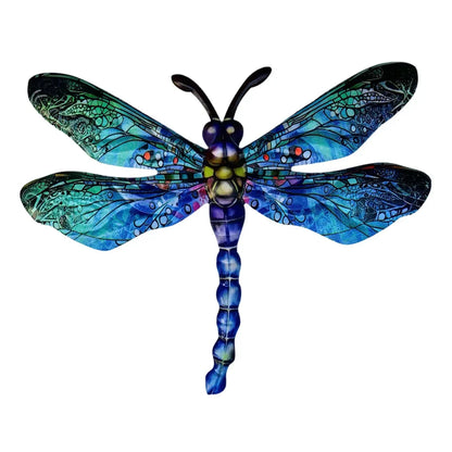 3D Metal Dragonfly Wall Art | Wrought Iron Sculpture | Garden & Home Decor