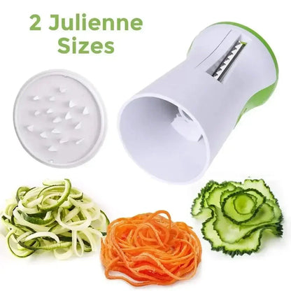 Spiral Vegetable and Cheese Cutter | Stainless Steel Blade | Compact & BPA-Free