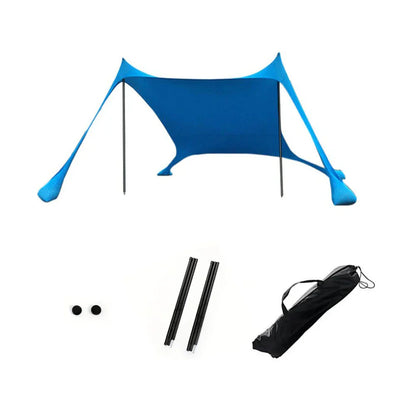 Beach Canopy with UPF50+ Protection | Water-Resistant & Wind-Stable | Fits 3-4 People | 200x200x170 cm